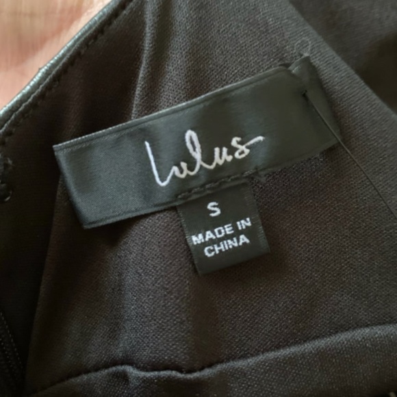NWT Lulus Perfect Pick Black Vegan Leather Dress - Picture 10 of 12